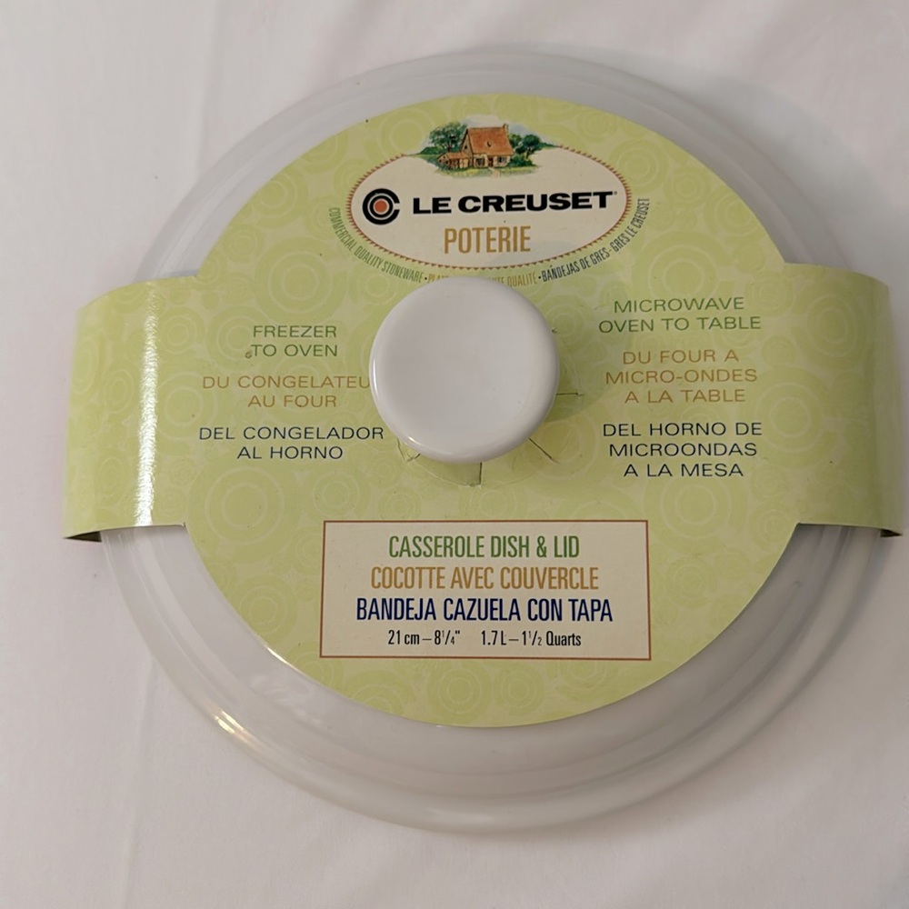 Le Creuset Poterie Casserole Dish Lid 1 1/2 quarts (Lid Only)